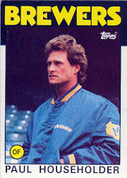 1986 Topps Baseball Cards      554     Paul Householder